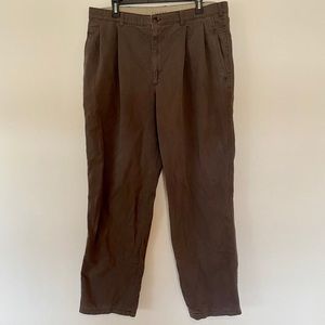 Sevane Men’s Brown Casual Pants | Size 38x32